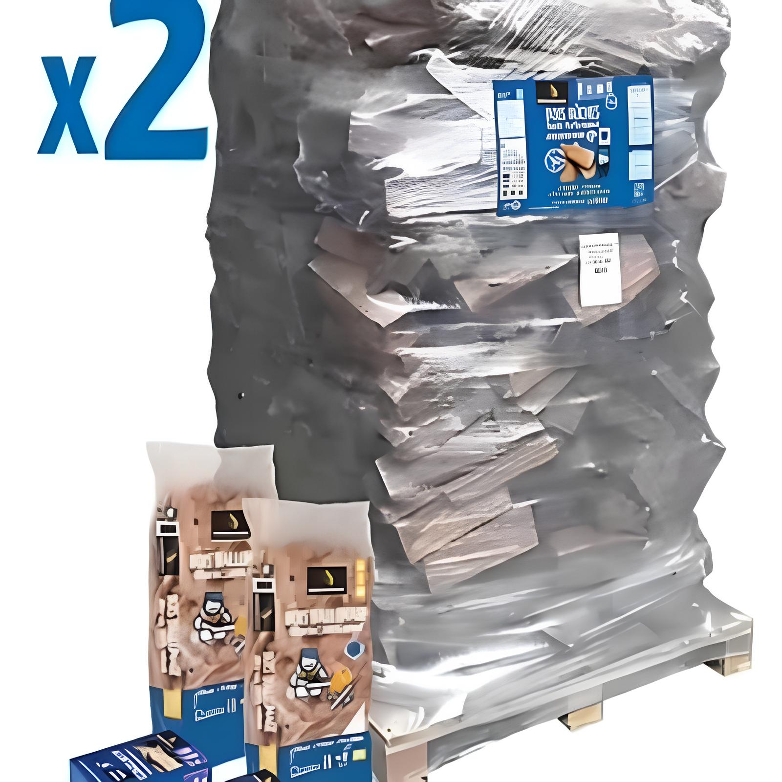 Paquete de leña Woodstock, troncos de 40 cm, 2 palés