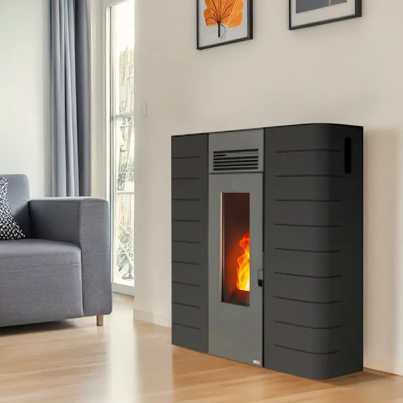 Estufa de pellets canalizada extraplana Pinarello – 12 kW